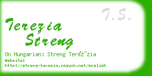 terezia streng business card